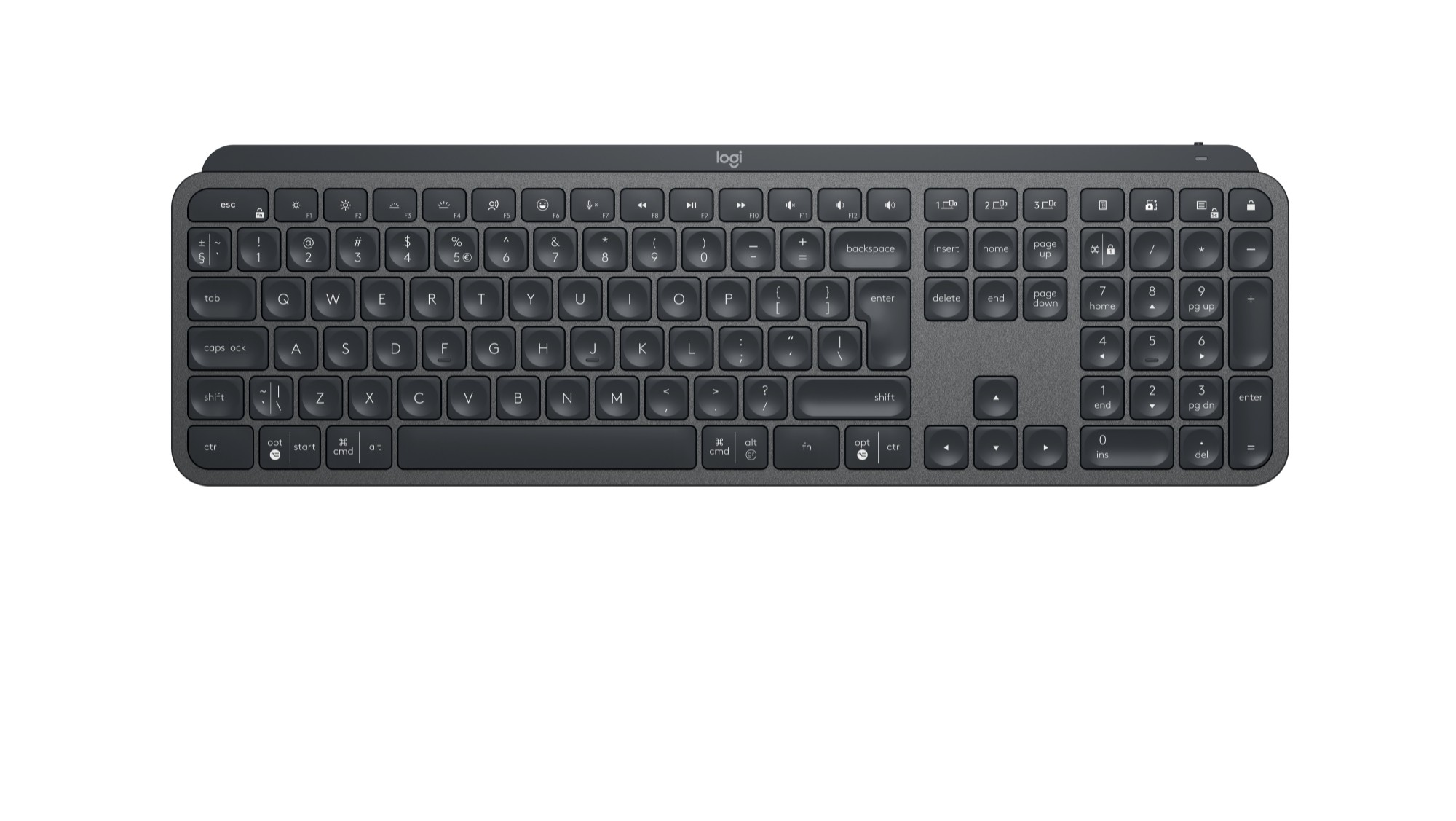 Logitech MX Keys for Business keyboard RF Wireless + Bluetooth UK International Graphite - 920-010250